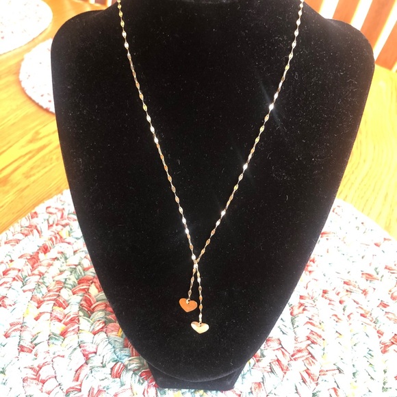 10k yellow gold dainty heart necklace ❤️ - Picture 3 of 11